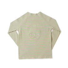 Load image into Gallery viewer, Birnham On The Sea Teen Crew - Green Stripe