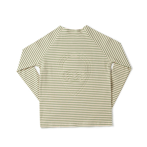Birnham On The Sea Teen Crew - Green Stripe