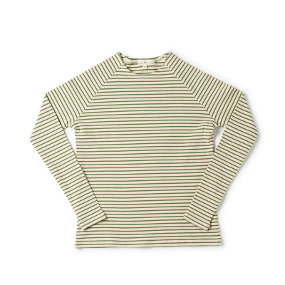 Birnham On The Sea Teen Crew - Green Stripe