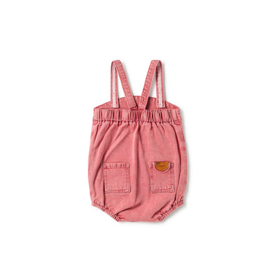 Birnham On The Sea Romper - Red Denim