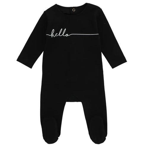 Cadeau Little Hello Footie - Black Base - Boy