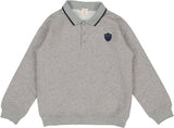 Lil Legs Fan Club Polo Sweatshirt - Light Grey Heather