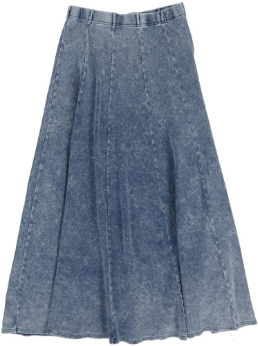 Lil Legs Panel Maxi Skirt - Blue Wash
