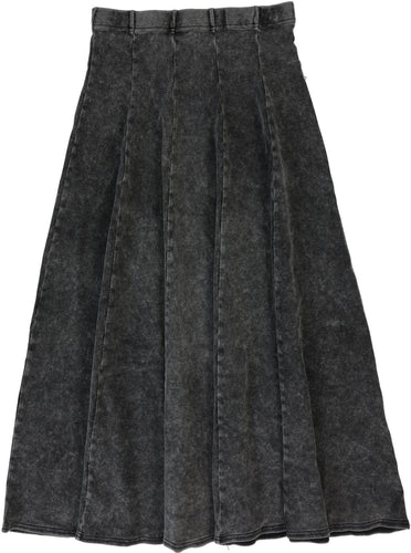Lil Legs Panel Maxi Skirt - Black Wash