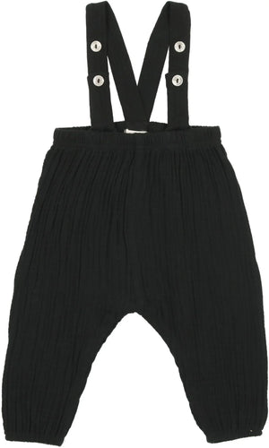 Lil Legs - Boys Long Bubble Romper - Black