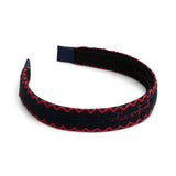 Le Enfant Edged Knit Hairband - Navy