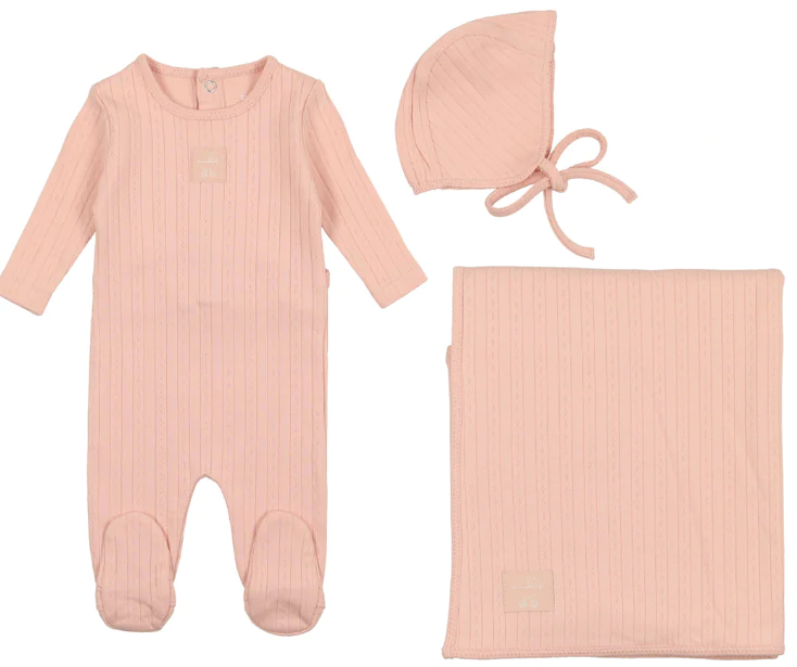 Bee & Dee Classic Pointelle Collection Set -Dusty Pink