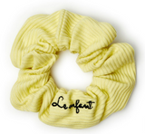 Le Enfant Ribbed Scrunchie Yellow