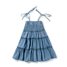Load image into Gallery viewer, Birnham On The Sea Smocked Jumper - Stonewash Denim