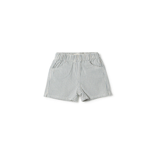 Birnham On The Sea Boys Shorts - Blue Stripe