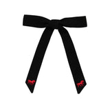 Le Enfant Petite Épopée Embroidered Medium Bow - Black