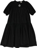 Lil Legs Emblem Maxi Dress 3/4 Sleeve - Black