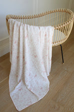 Load image into Gallery viewer, Little Threads Rose Toile Muslin Blanket