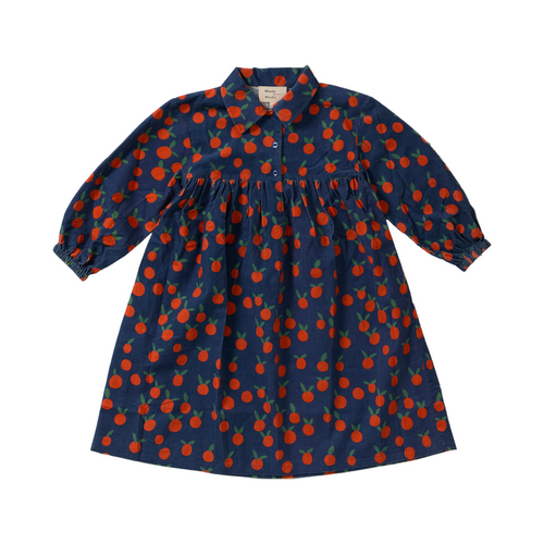 Wander & Wonder Lotte Dress - Navy Tangerine