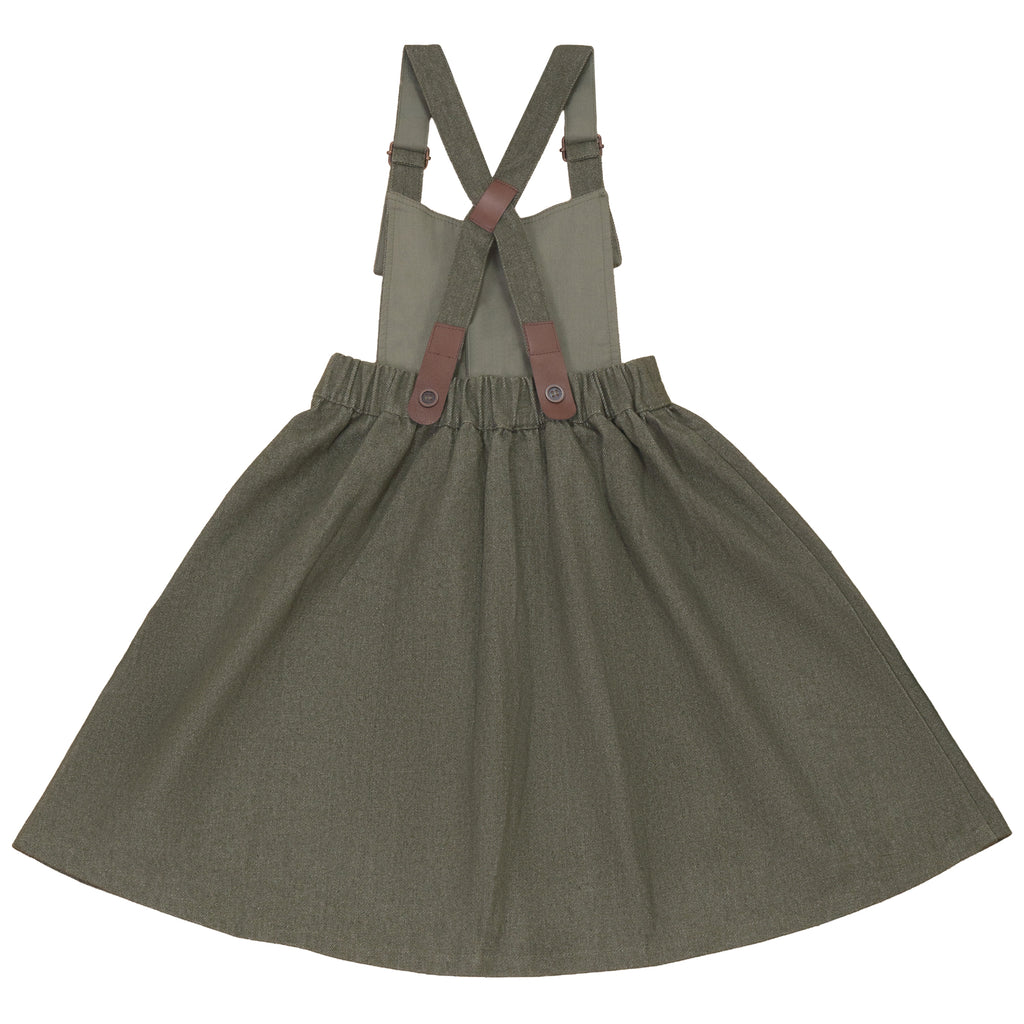 Calla Lili Girls Heritage Dress - Green