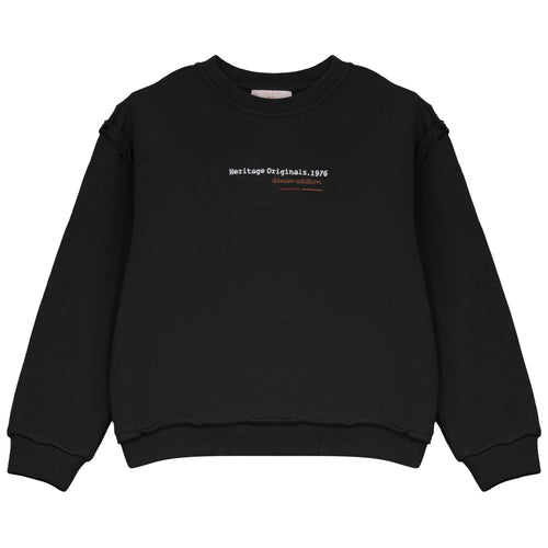 Calla Lili Girls Heritage Sweatshirt - Black