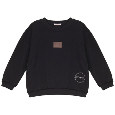 Calla Lili Boys Stamp Sweatshirt - Black