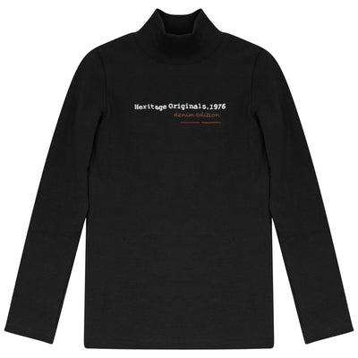Calla Lili Girls Heritage Mockneck - Black