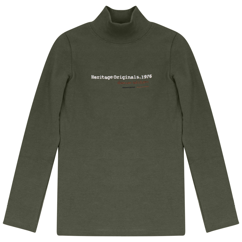 Calla Lili Girls Heritage Mockneck - Green