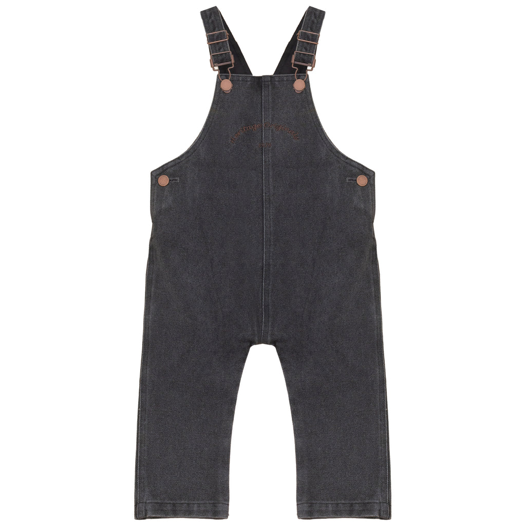 Calla Lili Baby Boy Denim Overall - Black