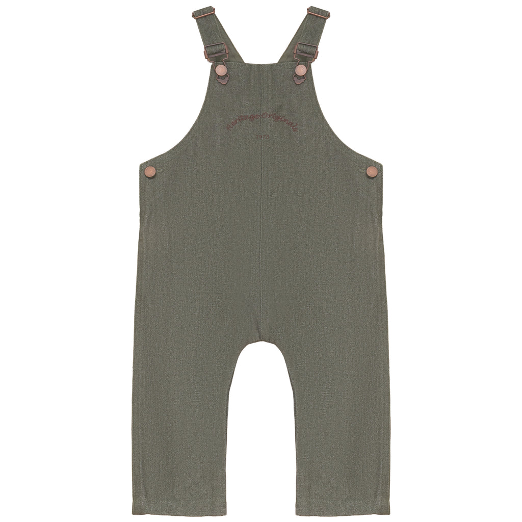 Calla Lili Baby Boy Denim Overall - Green