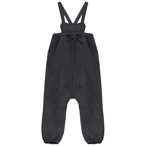 Calla Lili Baby Girl Heritage Romper - Black