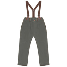 Load image into Gallery viewer, Calla Lili Boys Denim Pants With Suspenders - Green