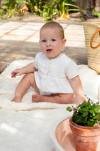 Load image into Gallery viewer, Orange Dimanche Off-White Linen Boy Romper