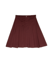 Load image into Gallery viewer, Crew Kids Gracie Denim Skirt - Maroon
