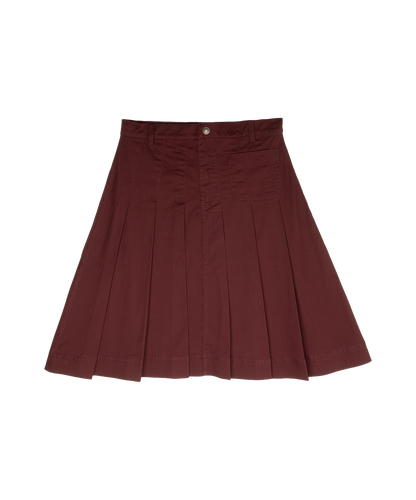 Crew Kids Gracie Denim Skirt - Maroon