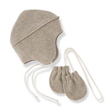 Load image into Gallery viewer, 1+ In the Family Albi Beanie &amp; Mittens - Beige