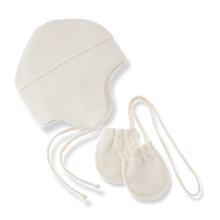 Load image into Gallery viewer, 1+ In the Family Albi Beanie &amp; Mittens - Ecru