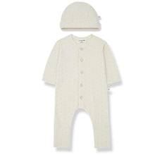 Load image into Gallery viewer, 1+ in the Family Alfons Jumpsuit &amp; Beanie - Ecru