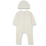 1+ in the Family Alfons Jumpsuit & Beanie - Ecru