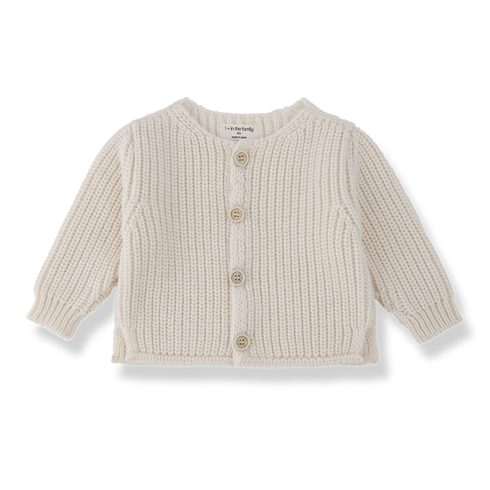 1+ In the Family Antibes Cardigan - Ecru