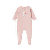 Oubon Love Patchwork Footie - Pink