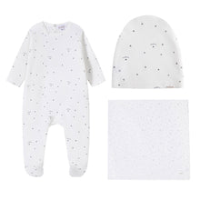 Load image into Gallery viewer, Oubon Logo And Star Print Layette Set - Blue