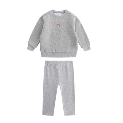 Oubon Snow Sweat Set - Grey