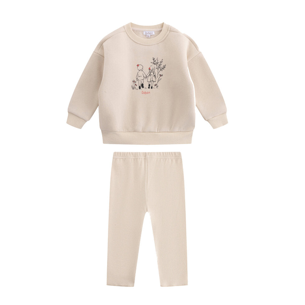 Oubon Forest Sweat Set - Oat