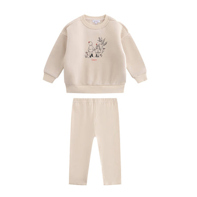 Oubon Forest Sweat Set - Oat