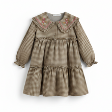 Load image into Gallery viewer, Cera Una Volta Viola Dress - Green Check