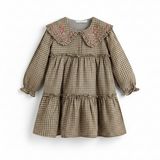Cera Una Volta Viola Dress - Green Check