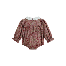 Load image into Gallery viewer, Cera Una Volta Frances Romper - Burgundy Flower