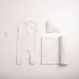 Bee & Dee Boys All Things Baby Printed Layette Set - Chalk White
