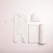 Load image into Gallery viewer, Bee &amp; Dee Girls All Things Baby Printed Layette Set - Chalk White