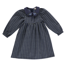 Load image into Gallery viewer, Bebe Organic Annette Dress - Midnight Jaquard