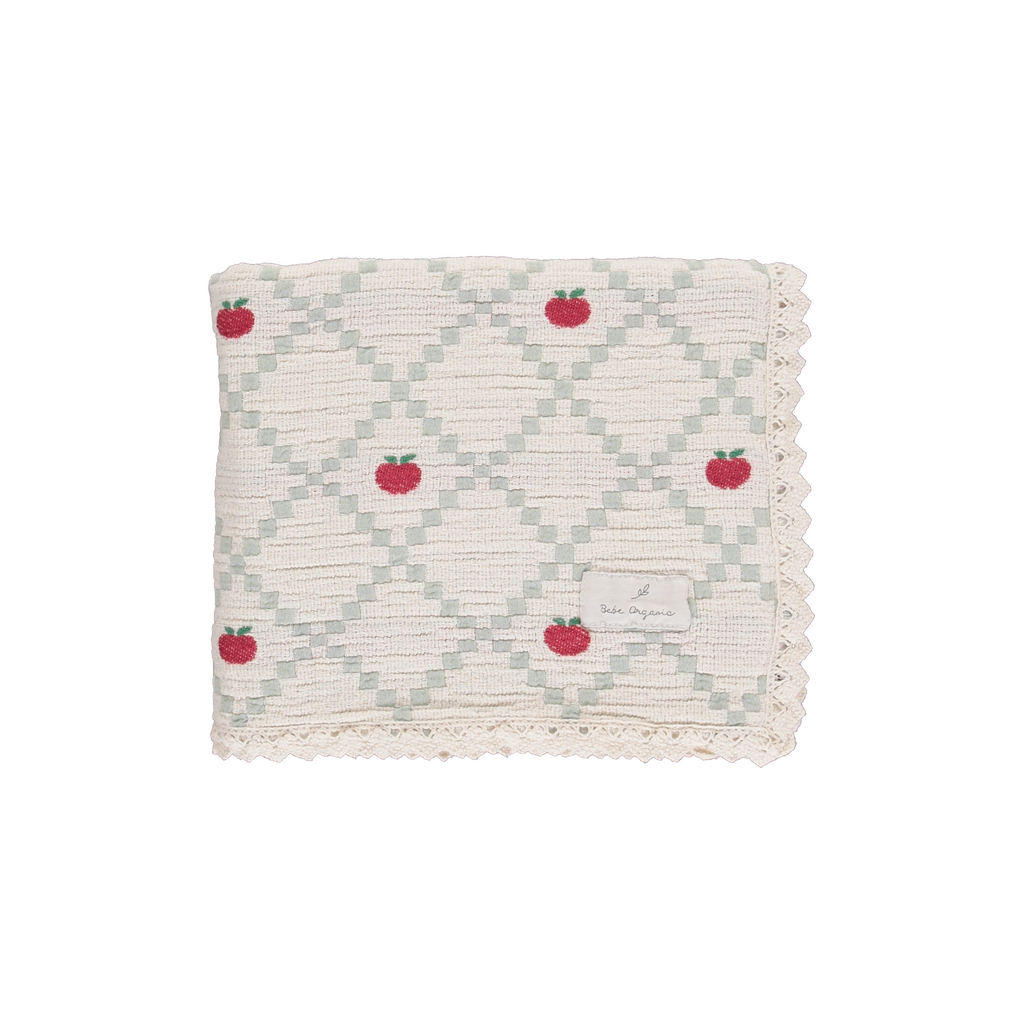 Bebe Organic Apple Blanket - Apple Patchwork
