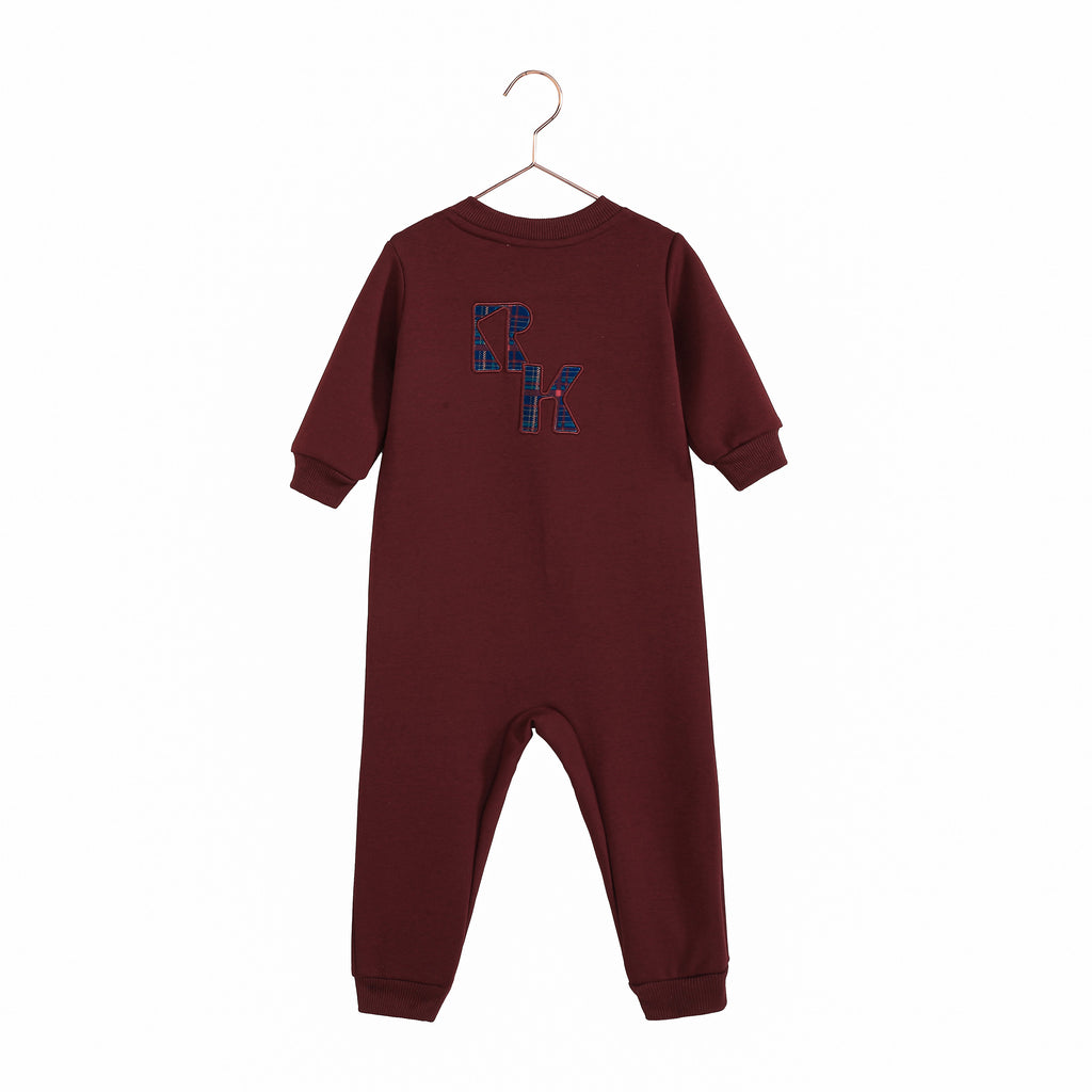 Retro Kid Arden Baby Romper - Cranberry