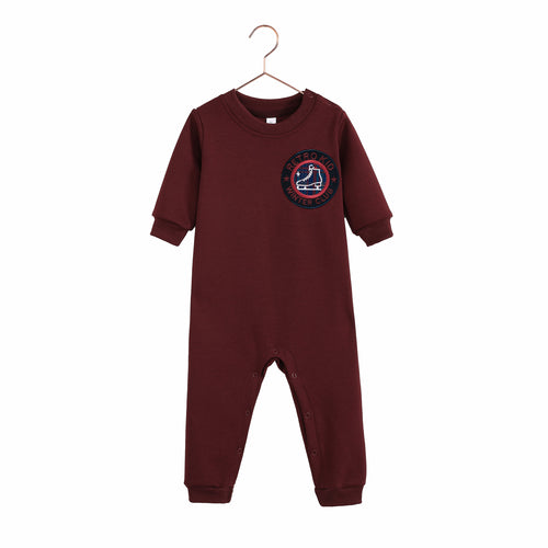 Retro Kid Arden Baby Romper - Cranberry