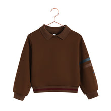 Load image into Gallery viewer, Retro Kid Arden Scuba Collar Sweatshirt - Chestnut